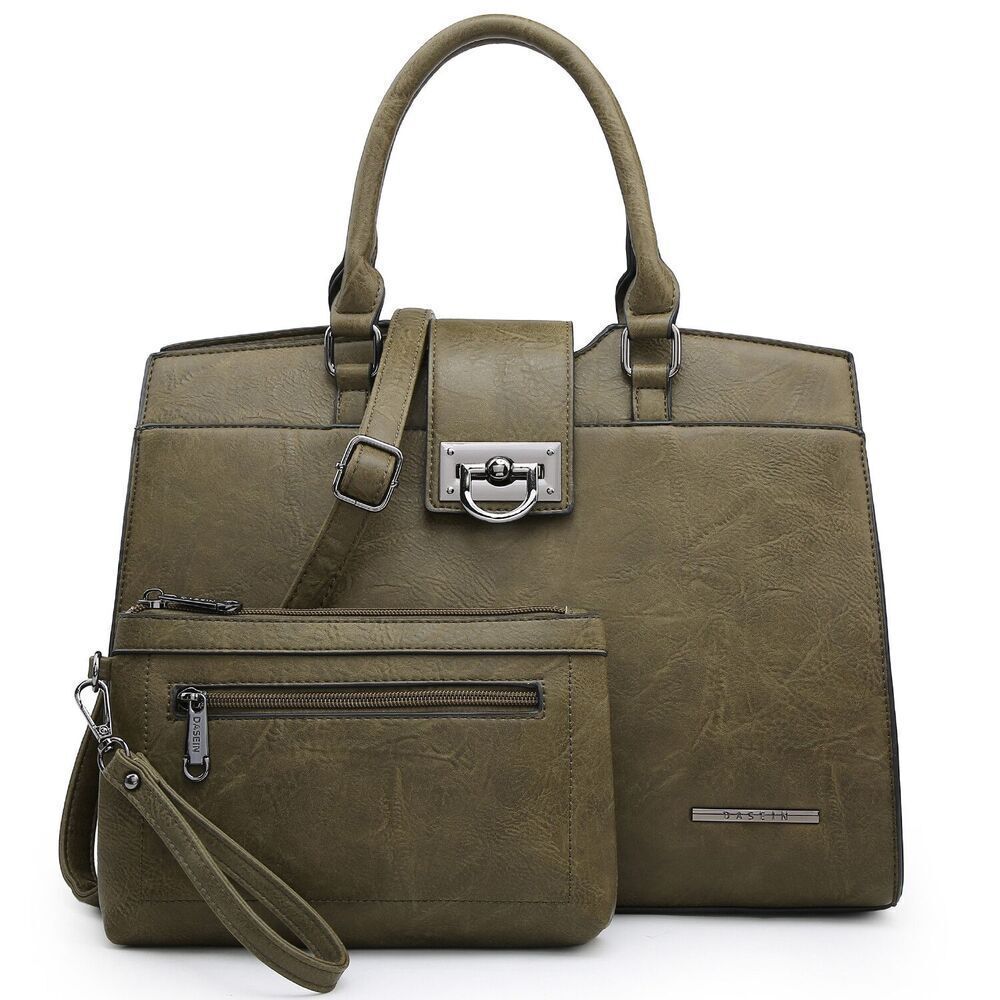 Dasein Handbag Top Handle Shoulder Bag Tote Satchel Purse Work Bag with Wallet